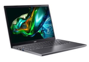 Laptop Acer Aspire 5, A514-56M-37LP, Core i3-1315U (up to 4.5GHz, 10MB), 14" WUXGA IPS SlimBezel, 16GB DDR5, 512GB PCIe NVMe SSD, Intel UMA, FHD Cam, Wi-Fi 6AX, BT , FP, KB Backlit, No OS, Gray