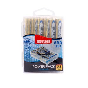 Baterii alcaline MAXELL LR03 1.5V AAA 24 buc. carcasă blister din PVC