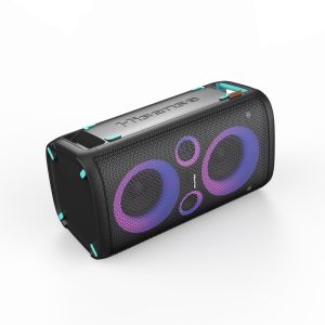 Audio system Hisense Party Rocker One Plus (HP110) Bluetooth Speaker with 300W Power, Built-in Woofer, Karaoke Mode, Built-in Wireless Charging Pad, AUX Input and Output, USB, 15 Hour Long-Lasting Battery 4 x 2500Ah, 2x mics included