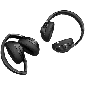 LORGAR Noah 500, Wireless Gaming headset with microphone, JL7006, BT 5.3, battery life up to 58 h (1000mAh), USB (C) charging cable (0.8m), 3.5 mm AUX cable (1.5m), size: 195*185*80mm, 0.24kg, black