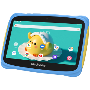 Blackview Tab 3 Kids, Blue, 7-inch HD 1024*600, 7731E Quad-core 1.3GHz, Front 0.3MP; Rear 2MP Camera, 2GB/32GB, 3280mAh battery, Doke 3.0 Go (Android 13), WiFi version, 802.11 b/g/n(2.4GHz), Bluetooth