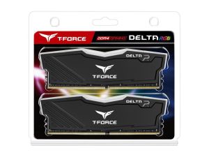 Памет Team Group T-Force Delta RGB Black DDR4 - 16GB (2x8GB) 3200MHz CL16-18-18-38 1.35V