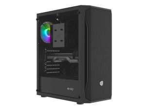 Fury PC Case Shobo SH4 RGB Midi Tower, Window, Black