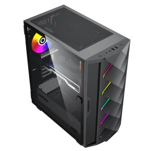 Gamemax Case EATX - Diamond COC Black - Addressable RGB
