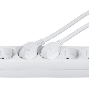 Hama Power Strip, 6-Way, Overvoltage Protection, Switch, 1.4 m, white, 223152