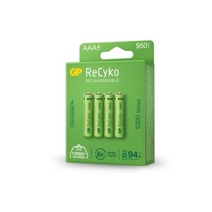 Rechargeable Battery GP R03 AAA 1000mAh NiMH 100AAAHCE-EB4 4 pcs. pack GP