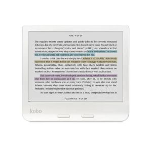 Kobo Libra Color e-Book Reader, E Ink Kaleido touchscreen 7 inch, 1680 x 1264, 32 GB, 2 GHz, Weight 0.215 kg, Wireless Da, Comfort Light PRO, IPX8 - up to 60 mins in 2 meters of water, 15 file formats supported natively, White