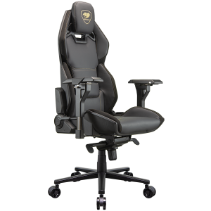 COUGAR Chair Hotrod Royal, Hyper-Dura leatherette, Micro suede-like texture, 150º Reclining, Piston Lift Height Adjustment, RocX, 4D Adjustable Armrest, Plus-Size Wheels, Class 4 Gas Lift Cylinder,