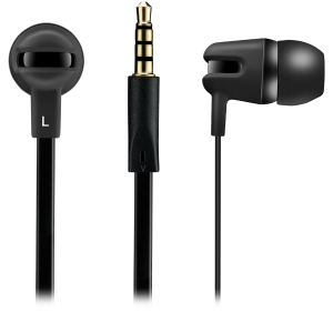 CANYON headphones SEP-4 Mic Flat 1.2m Black