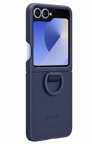 Case Samsung Galaxy Flip6 Silicone Case Ring Navy