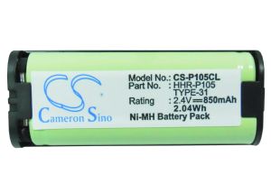 Battery for cordless phone 2,4V 850mAh pack HHR-P105 за PANASONIC KX242  Cameron Sino