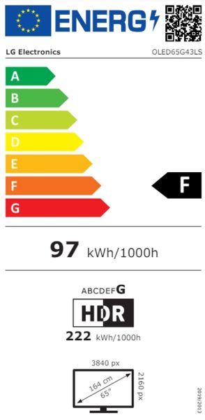 TV LG OLED65G43LS, 65" UHD OLED evo, 4K (3840x2160), DVB-C/T2/S2, Full Cinema Screen, Alpha 11 AI 4K Gen7, 144Hz, ThinQ AI, HDR10, VRR, NVIDIA G-SYNC, AMD FreeSync, Dolby Vision, Dolby Atmos, Wi-Fi, Bluetooth, HDMI, USB, Airplay 2, Multi View, Mete