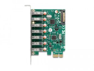 Delock PCI Express x1 Card to 7 x external USB 5 Gbps Type-A female