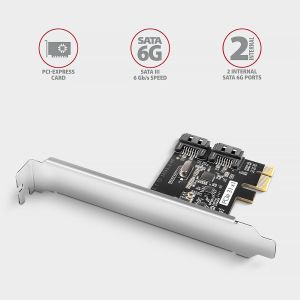 Контролер ESTILLO AXAGON PCES-SJ2, PCI-ex, За 2 бр. вътрешни SATA 6G порта