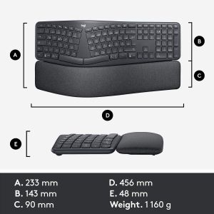 Wireless Keyboard Logitech ERGO K860