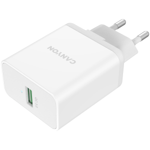 CANYON charger H-24 QC 3.0 24W USB-A White