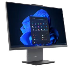 Настолен компютър - всичко в едно Lenovo ThinkCentre neo 50a 27 G5 AIO Intel Core i5-13420H (up to 4.6GHz, 12MB), 16GB DDR5 5200MHz, 512GB SSD, 27" FHD (1920x1080) IPS AG, Intel UHD Graphics, WLAN, BT, 5MP Cam, KB, Mouse, Luna Grey, Monitor Stand, DOS, 3Y