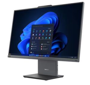 Настолен компютър - всичко в едно Lenovo ThinkCentre neo 50a 27 G5 AIO Intel Core i5-13420H (up to 4.6GHz, 12MB), 16GB DDR5 5200MHz, 512GB SSD, 27" FHD (1920x1080) IPS AG, Intel UHD Graphics, WLAN, BT, 5MP Cam, KB, Mouse, Luna Grey, Monitor Stand, DOS, 3Y