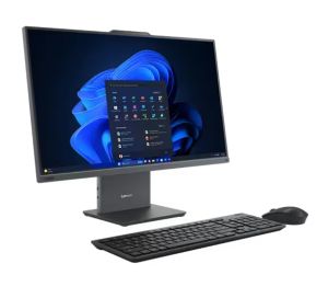 Настолен компютър - всичко в едно Lenovo ThinkCentre neo 50a 27 G5 AIO Intel Core i5-13420H (up to 4.6GHz, 12MB), 16GB DDR5 5200MHz, 512GB SSD, 27" FHD (1920x1080) IPS AG, Intel UHD Graphics, WLAN, BT, 5MP Cam, KB, Mouse, Luna Grey, Monitor Stand, DOS, 3Y