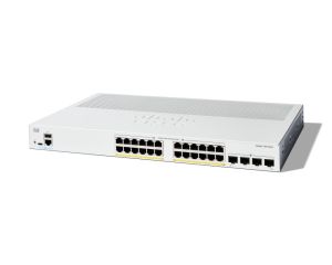 Комутатор Cisco Catalyst 1300 24-port GE, PoE, 4x1G SFP