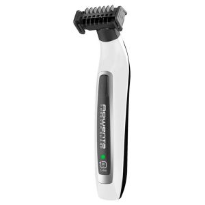 Trimmer Rowenta TN6010F5 Hybrid Forever Sharp White, Beard, Waterproof 3-In-1, Self-Sharpening Blades, 100% Stainless Steel, 90Min Autonomy, Charging Time 1H30Min, 3 Combs, Cleaning Brush & Oil