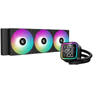 DeepCool LD360, 360mm CPU Liquid Cooler, 3x120mm ARGB PWM Fans, Anti-Leak Technology, Addressable RGB LED, Hydro Bearing, LGA1700/1200/1151/1150/1155, AMD AM5/AM4, 3Y, R-LD360-BKMSN-G- 1