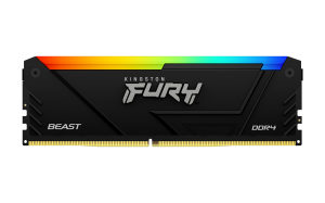 Memory Kingston FURY Beast Black RGB 128GB(4x32GB) DDR4 3200MHz CL16