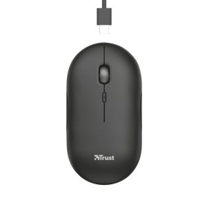 Mouse TRUST Puck Wireless & BT Rechargeable Mouse Black