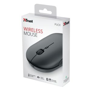 Mouse TRUST Puck Wireless & BT Rechargeable Mouse Black