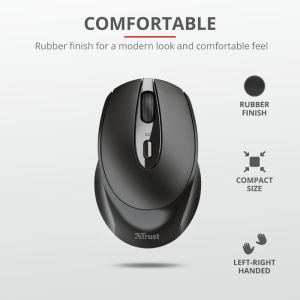 Mouse TRUST Zaya Wireless Rechargeable Mouse Black