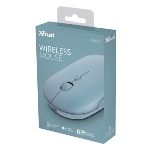 Mouse TRUST Puck Wireless & BT Rechargeable Mouse Blue