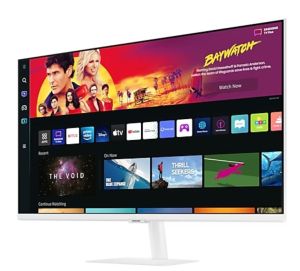 Монитор Samsung 32BM701, 32" VA LED, SMART, 60 Hz, 4 ms GTG, 3840x2160, 300 cd/m2, 3000:1, HDR 10, Eye Saver, Flicker Free, Auto Source Switch+, USB-C, 3xUSB 2.0, 2xHDMI 2.0, Wi-Fi 5, Bluetooth 4.2, Speakers, 178°/178°, White