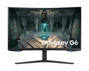 Монитор Samsung 32BG650 32" Odyssey G6 Smart, Curved 1000R, VA, 240 Hz, 1 ms GTG, 2560x1440, 350 cd/m2, 2500:1 Contrast, Eye Saver, Flicker Free, AMD FreeSync Premium Pro, DP 1.4, 2xHDMI 2.1, 2xUSB, Wi-Fi, Bluetooth, Speakers, Tizen, Black