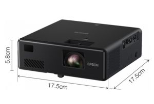 Мултимедиен проектор Epson EF-11, Portable Laser, Full HD (1920 x 1080), 16:9 , 1000 ANSI lumens, 2500000:1, 1xHDMI, Bluetooth, Miracast, 1x2 W, 30-150", 1.2 kg, Black