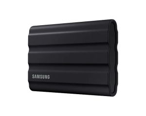 Твърд диск Samsung Portable NVME SSD T7 Shield 1TB , USB 3.2 Gen2, Rugged, IP65, Read 1050 MB/s Write 1000 MB/s, Black