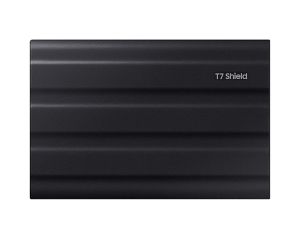 Твърд диск Samsung Portable NVME SSD T7 Shield 1TB , USB 3.2 Gen2, Rugged, IP65, Read 1050 MB/s Write 1000 MB/s, Black