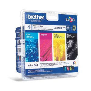 Consumable Brother LC-1100HY BK/C/M/Y VALUE BP Ink Cartridge High Yield Set