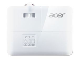 Мултимедиен проектор Acer Projector S1386WHn, DLP, Short Throw, WXGA (1280x800), 3600 ANSI Lumens, 20000:1, 3D, HDMI, VGA, LAN, RCA, Audio in, Audio out, VGA out, DC Out (5V/1A, USB-A), Speaker 16W, Bluelight Shield, 3.1kg, White