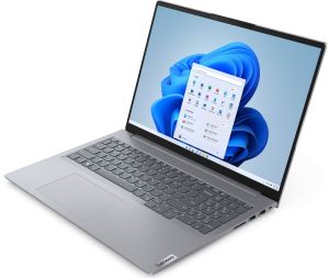 Лаптоп Lenovo ThinkBook 16 G6 AMD Ryzen 7 7730U (2.0GHz up to 4.5GHz,16MB), 32GB (16+16) DDR5 3200MHz, 1TB SSD, 16" WUXGA (1920x1200) IPS AG, AMD Radeon Graphics, 1080p&IR Cam, WLAN, BT, Backlit KB, FPR, Arctic Grey, DOS, 3Y