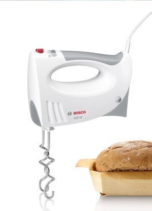 Mixer Bosch MFQ3540, Hand mixer, 450 W, 5 speeds plus turbo function, White-gray