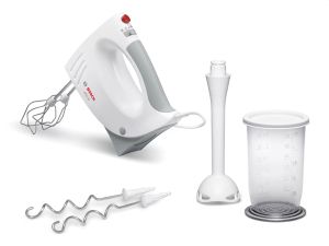 Миксер Bosch MFQ3540, Hand mixer, 450 W, 5 speeds plus turbo function, White-gray