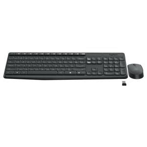 Wireless Keyboard and mouse set Logitech MK235, Gray