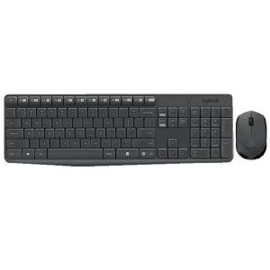 Wireless Keyboard and mouse set Logitech MK235, Gray