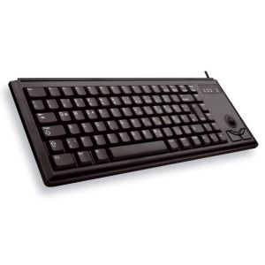 Compact wired keyboard CHERRY G84-4400 with Trackball