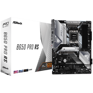 ASROCK MB Desktop B650 PRO RS, AM5, 4x DDR5, 1x PCIe 4.0 x16, 1x PCIe 3.0 x16, 1x Blazing M.2(PCIe Gen5x4), 1x Hyper M.2(PCIe Gen4x4), 1x M.2, 4x SATA3 6.0 Gb/s, 7.1 CH HD Audio, 1x HDMI, 1x DisplayPort, 2.5G LAN, 7x USB 3.2, 9x USB 2.0