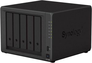 Stocare în rețea Synology DS1522+, pentru 5 discuri, până la 108 TB, RAM 8 GB, 4 x Gigabit, USB 3.2 Gen1