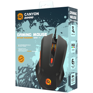 CANYON mouse Star Raider GM-1 RGB 6buttons Wired Black