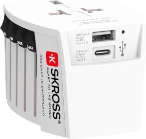 World Adapter SKROSS MUV USB-A, USB-C, 1.302962