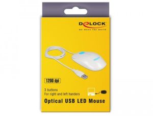 Delock Optical 3-button LED Mouse