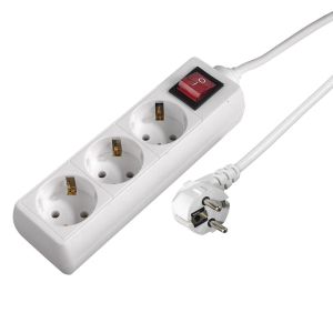 Power Strip HAMA, 3-Way, with switch, 5 m, 108815